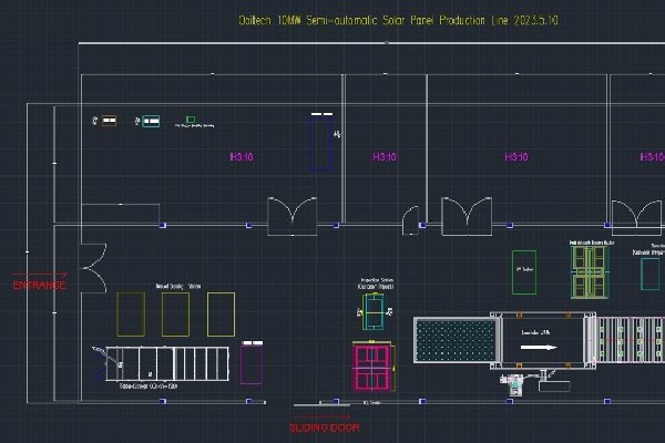 5-10MW Annual Semi-Auto Solar Panel Production Line