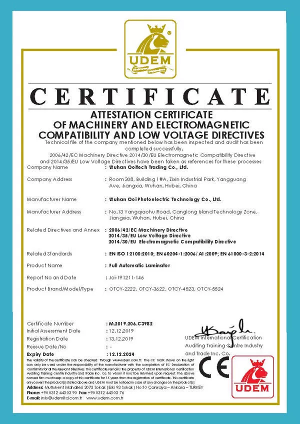 CE sertifikaadiga päikeselaminaator