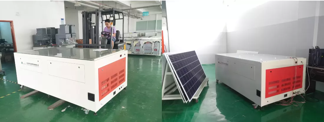 simulador de sol de modulo solar