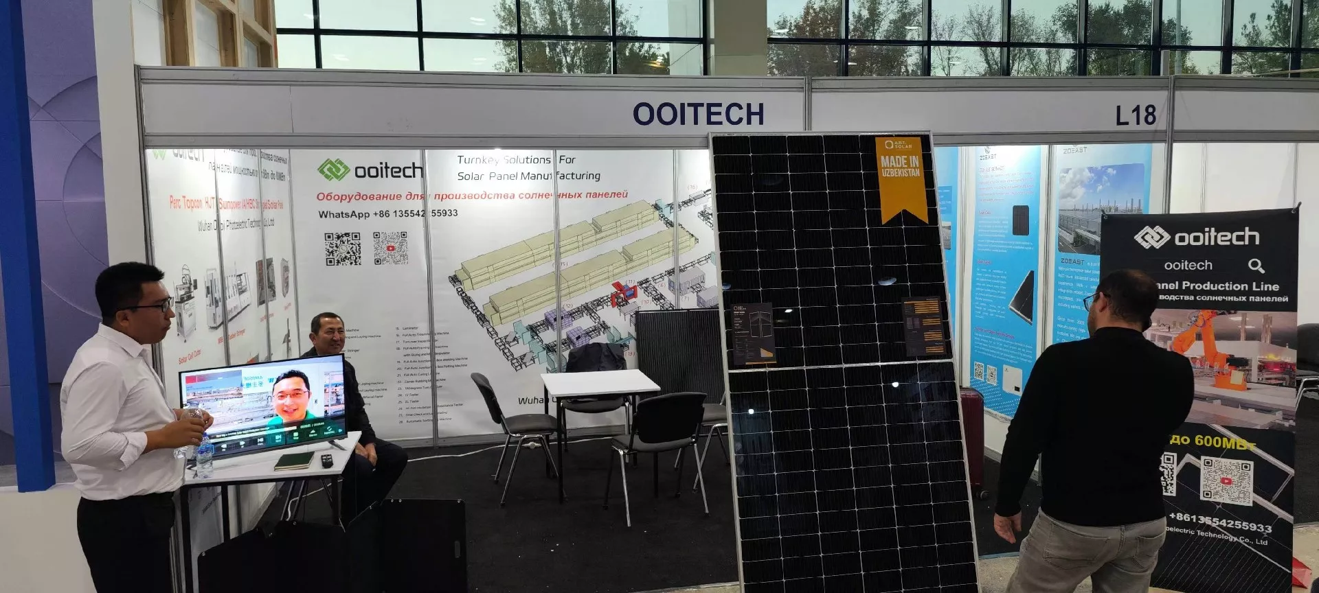 Liberando el potencial infinito de la energía del futuro: stand de la línea de producción de paneles solares